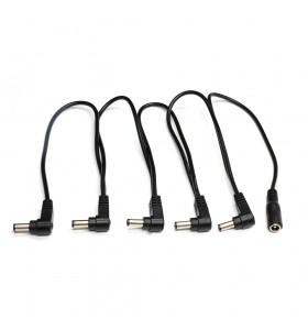 dc5.5*2.1  female to 5 angle male 5Way Pedal Power Daisy Chain Cable Splitter